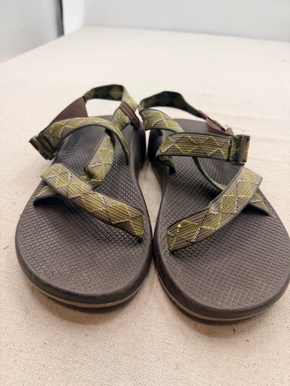 Chaco Outdoor Olive Green Strapped Sandals
